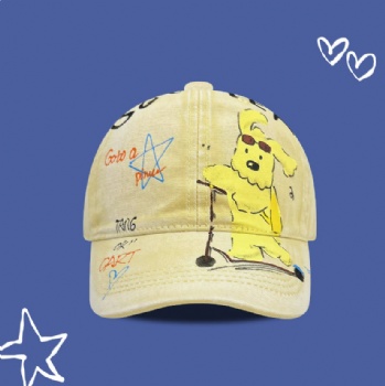 Ladies Graffiti Cartoon Cap