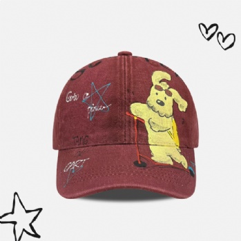 Ladies Graffiti Cartoon Cap